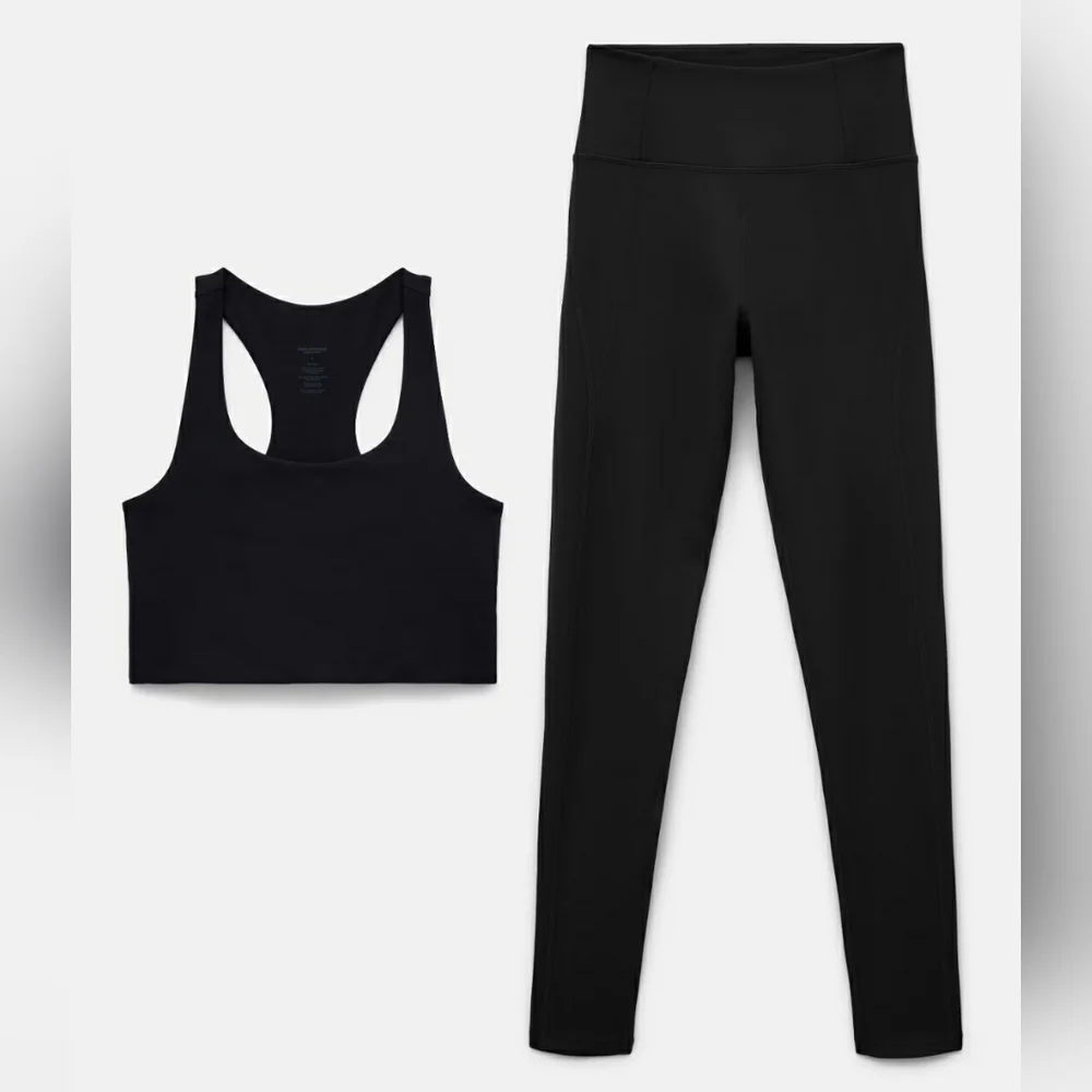 Girlfriend Collective SET Compression High Rise Leggings AND Bra NWT Sz Large - Picture 1 of 5